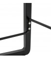Tabouret de bar design noir en plastique Hoopla Mini