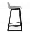 Tabouret de bar design gris en plastique Hoopla Mini
