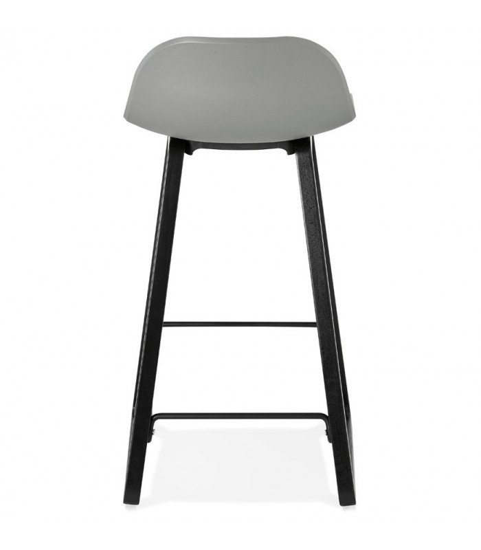 Tabouret de bar design gris en plastique Hoopla Mini