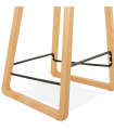 Tabouret de bar design gris en plastique Allegra