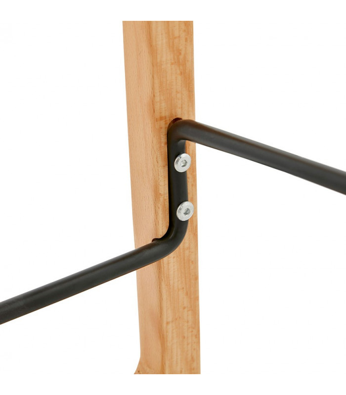Tabouret de bar design gris en plastique Allegra