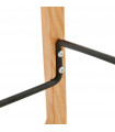 Tabouret de bar design gris en plastique Allegra