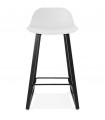 Tabouret de bar design blanc en plastique Hoopla Mini