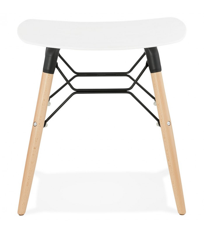 Tabouret de bar design blanc en plastique Epalle