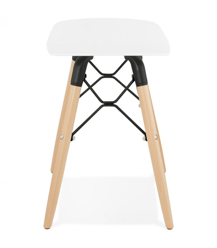 Tabouret de bar design blanc en plastique Epalle