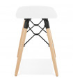 Tabouret de bar design blanc en plastique Epalle
