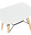 Tabouret de bar design blanc en plastique Epalle
