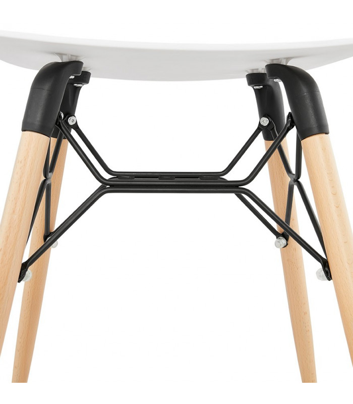 Tabouret de bar design blanc en plastique Epalle