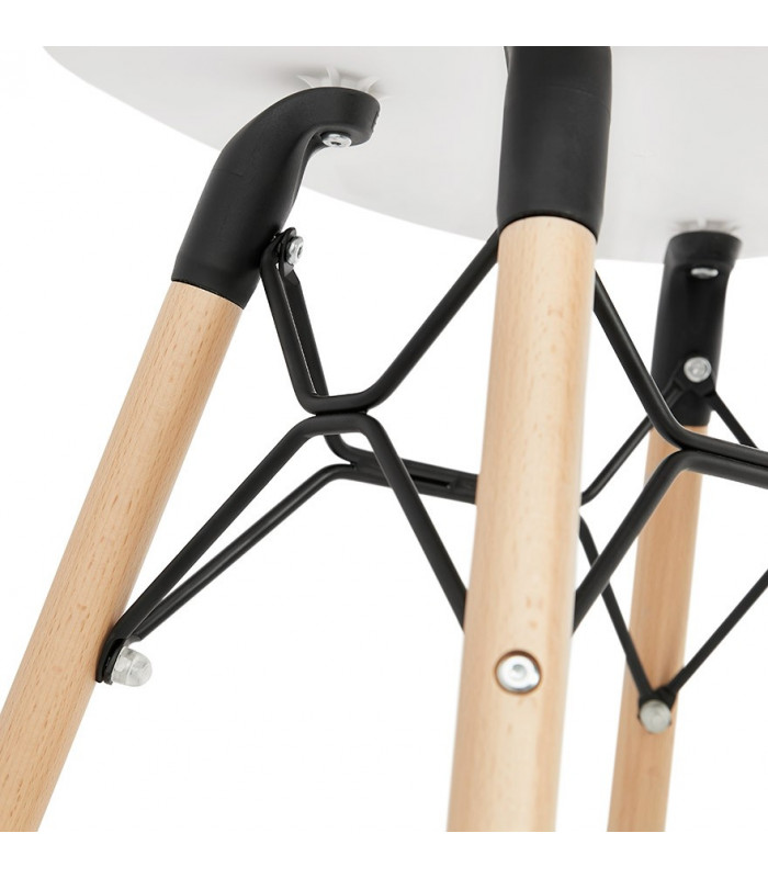 Tabouret de bar design blanc en plastique Epalle
