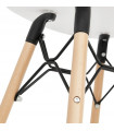 Tabouret de bar design blanc en plastique Epalle