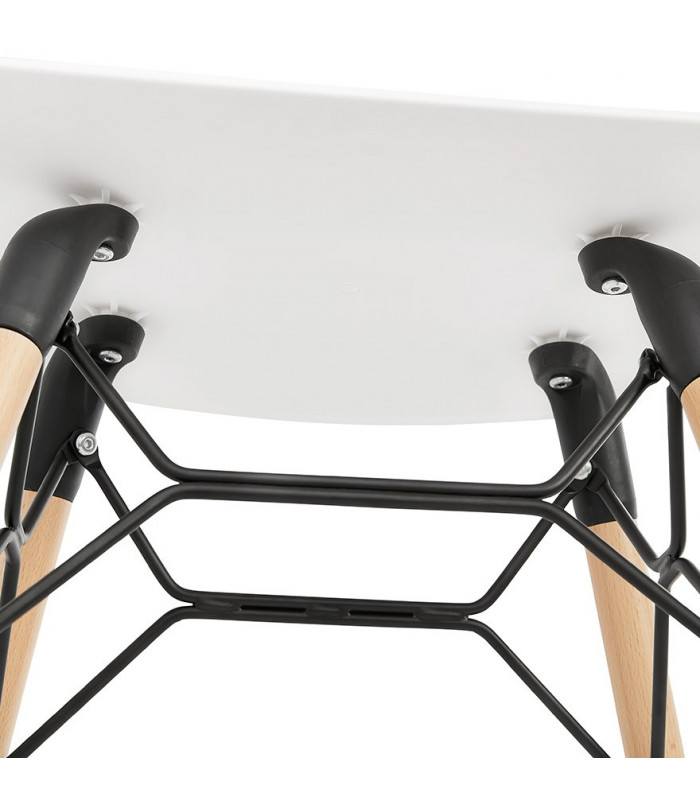 Tabouret de bar design blanc en plastique Epalle