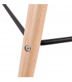 Tabouret de bar design noir en plastique Harewood Mini