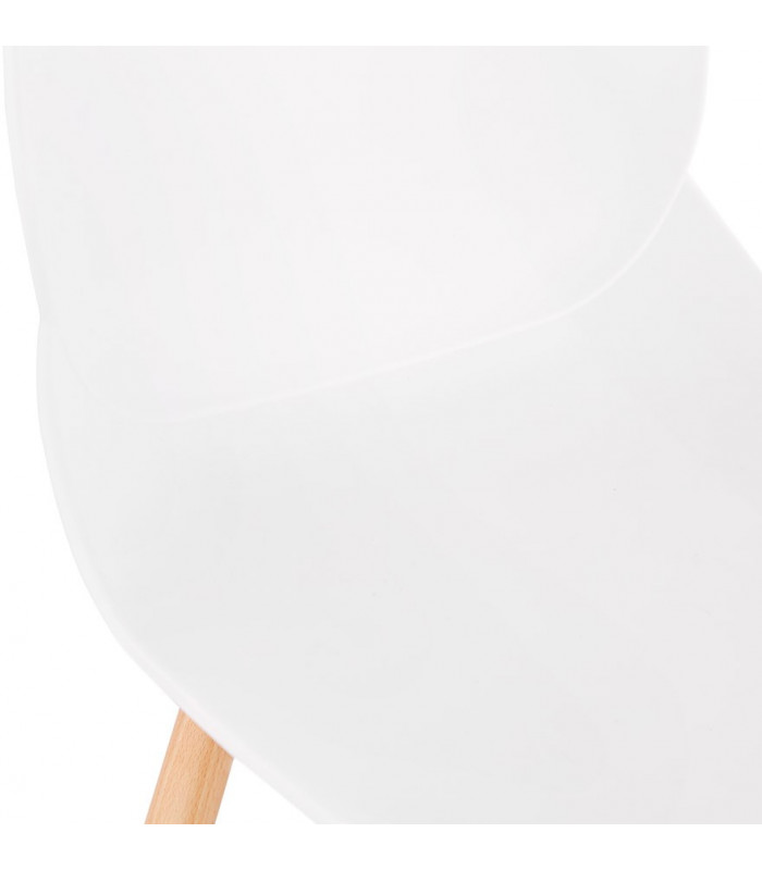 Tabouret de bar design blanc en plastique Harewood Mini
