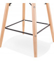 Tabouret de bar design blanc en plastique Harewood Mini