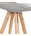 Tabouret de bar design gris en plastique Alassio Mini