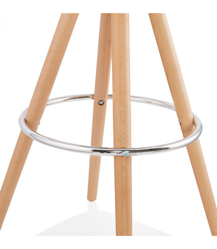 Tabouret de bar design gris en plastique Alassio Mini