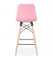 Tabouret de bar design rose en plastique Canning Mini