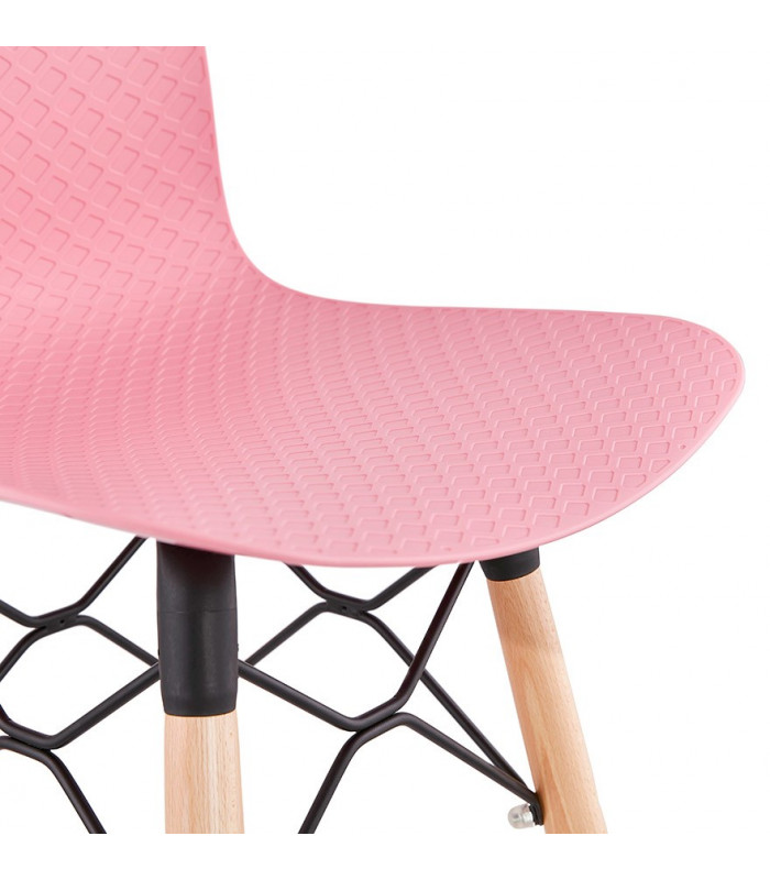 Tabouret de bar design rose en plastique Canning Mini