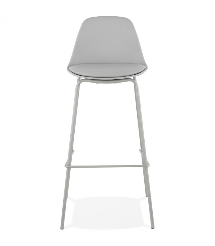 Tabouret de bar design gris en plastique Confetti