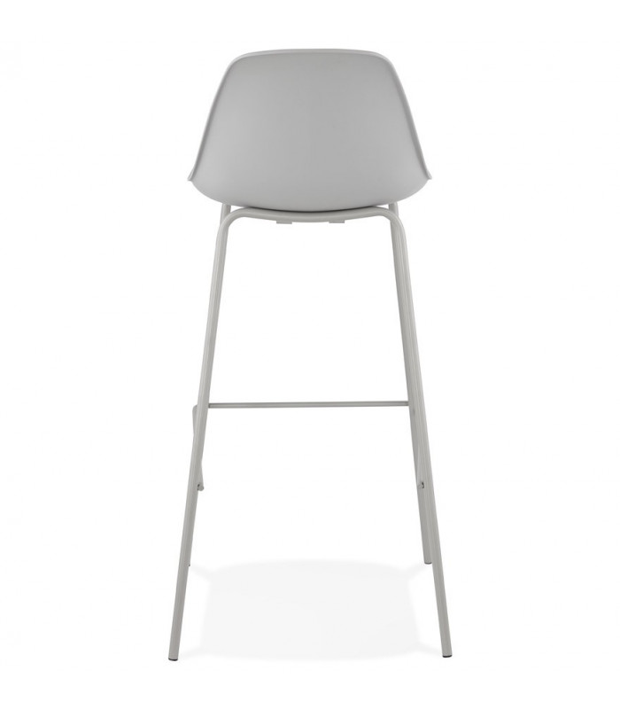 Tabouret de bar design gris en plastique Confetti