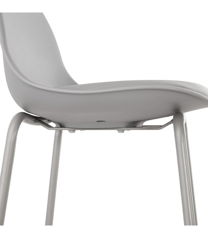 Tabouret de bar design gris en plastique Confetti Mini