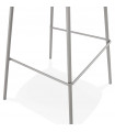 Tabouret de bar design gris en plastique Confetti Mini