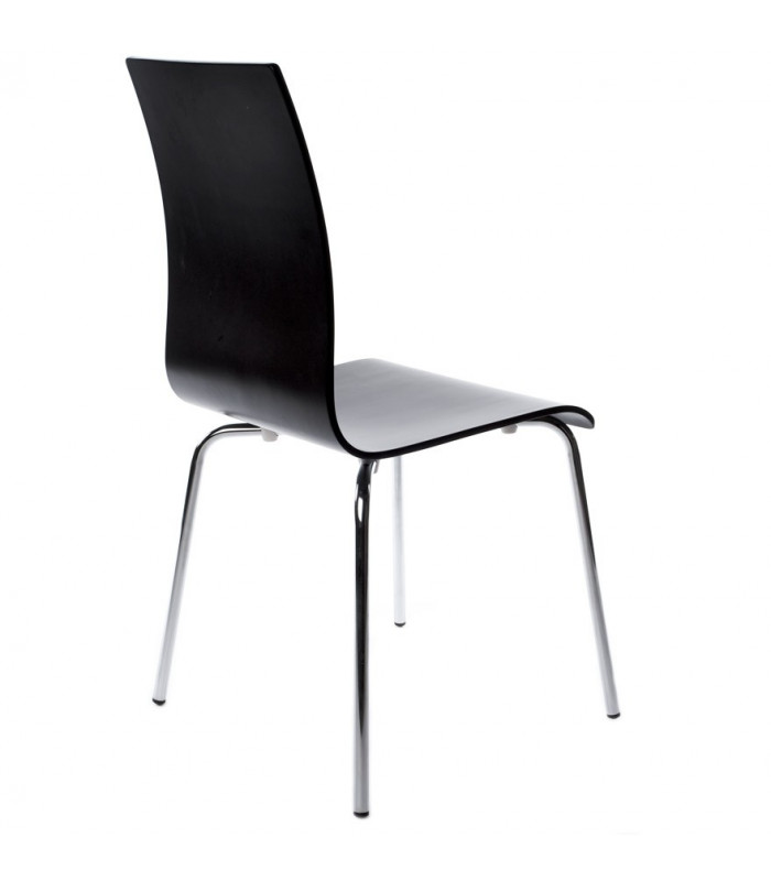 chaise design (non empilable) noir en bois Boyer