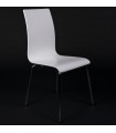 chaise design (non empilable) blanc en bois Boyer