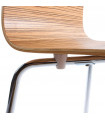 chaise design (non empilable) zebré en bois Boyer