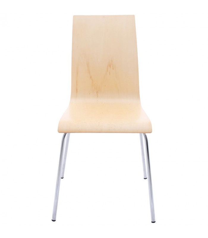 chaise design (non empilable) naturel en bois Boyer