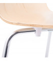 chaise design (non empilable) naturel en bois Boyer
