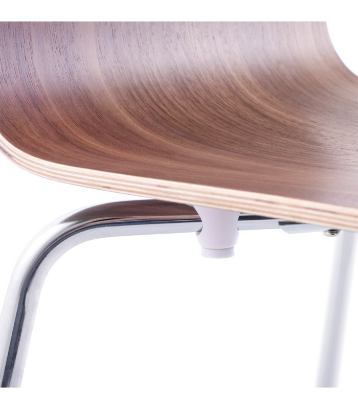 chaise design (non empilable) noyer en bois Boyer
