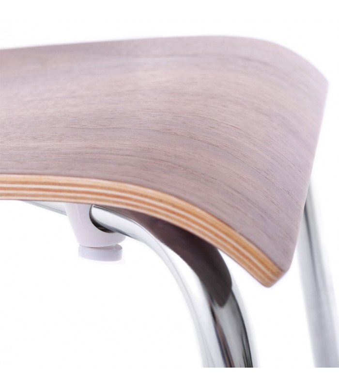 chaise design (non empilable) noyer en bois Boyer