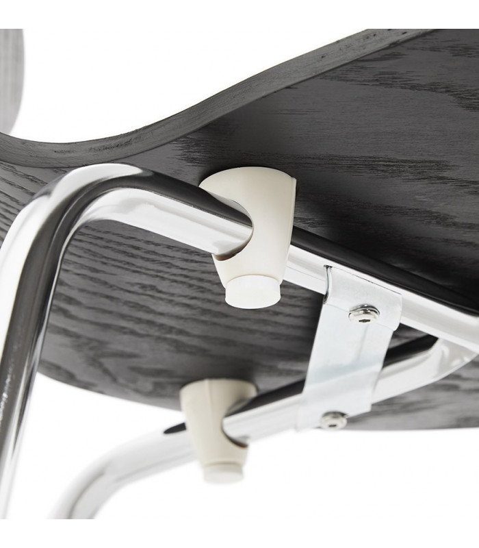 Chaise design noir en bois Knight