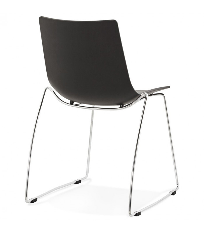 Chaise design noir en plastique Oxford