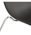 Chaise design noir en plastique Oxford