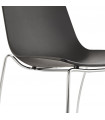 Chaise design noir en plastique Oxford