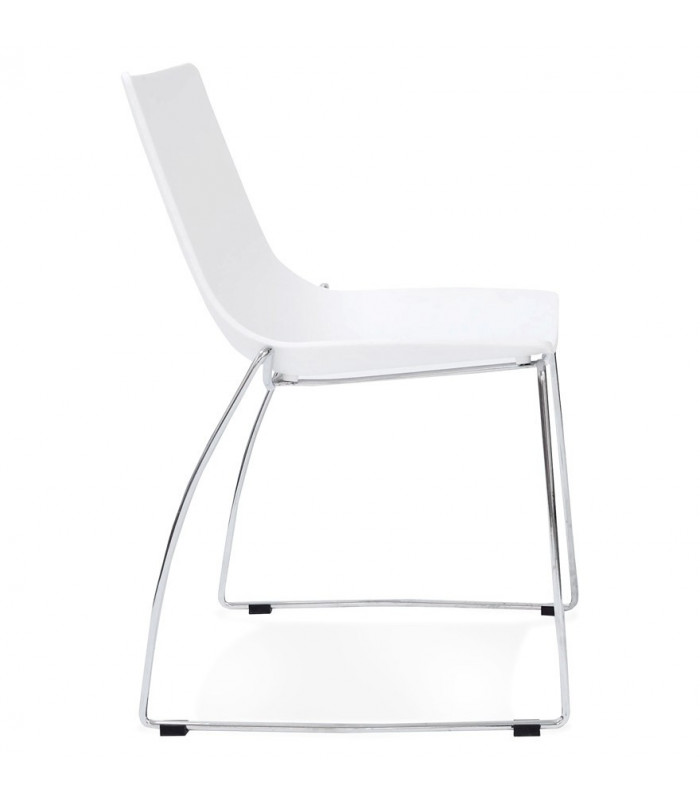 Chaise design blanc en plastique Oxford