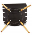 Chaise design noir en plastique Nautical