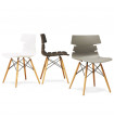 Chaise design noir en plastique Nautical