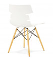 Chaise design blanc en plastique Nautical