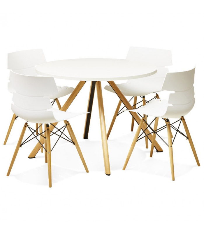 Chaise design blanc en plastique Nautical
