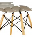 Chaise design gris en plastique Nautical