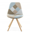 Chaise design en tissu Atlas