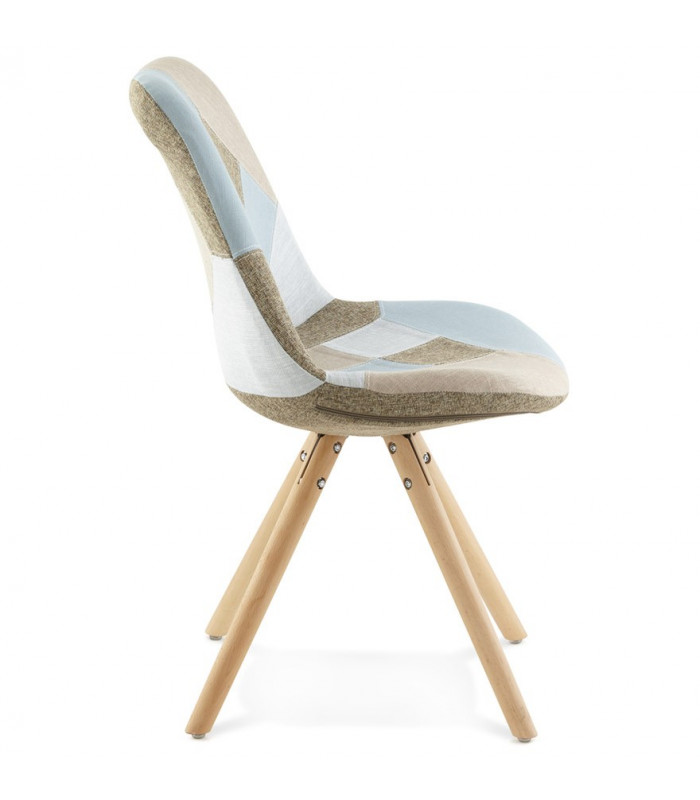 Chaise design en tissu Atlas