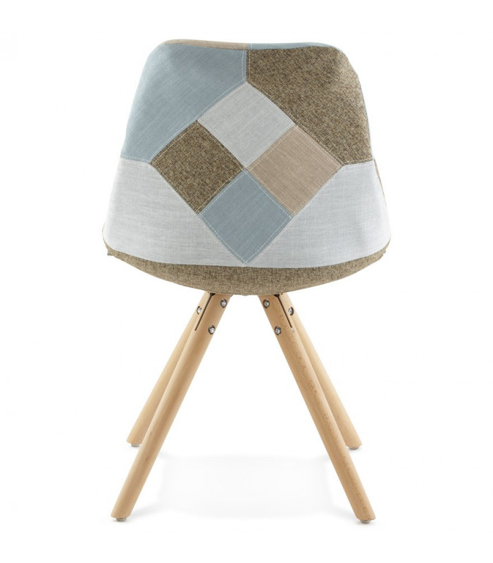 Chaise design en tissu Atlas