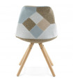 Chaise design en tissu Atlas