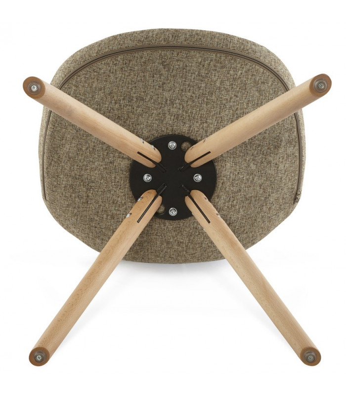 Chaise design en tissu Atlas
