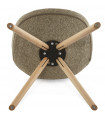 Chaise design en tissu Atlas