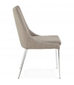 Chaise design gris en tissu Avery